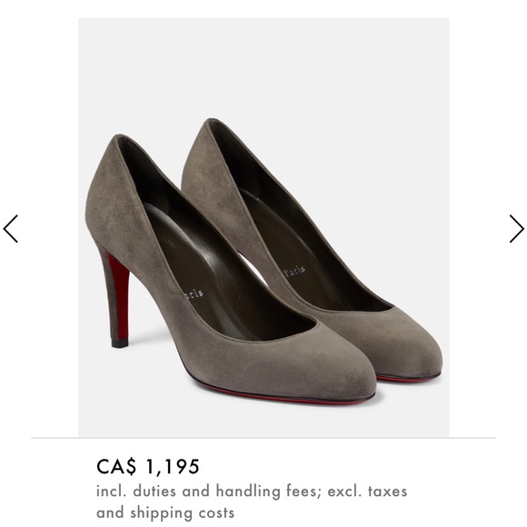 Christian Louboutin RonRon 100mm gorgeous Suede in Navy  Sz 8 - Picture 11 of 12